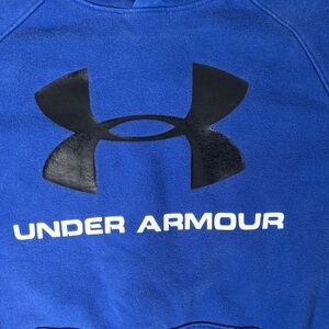 Under Armour Royal Blue Hoodie with Black Logo
